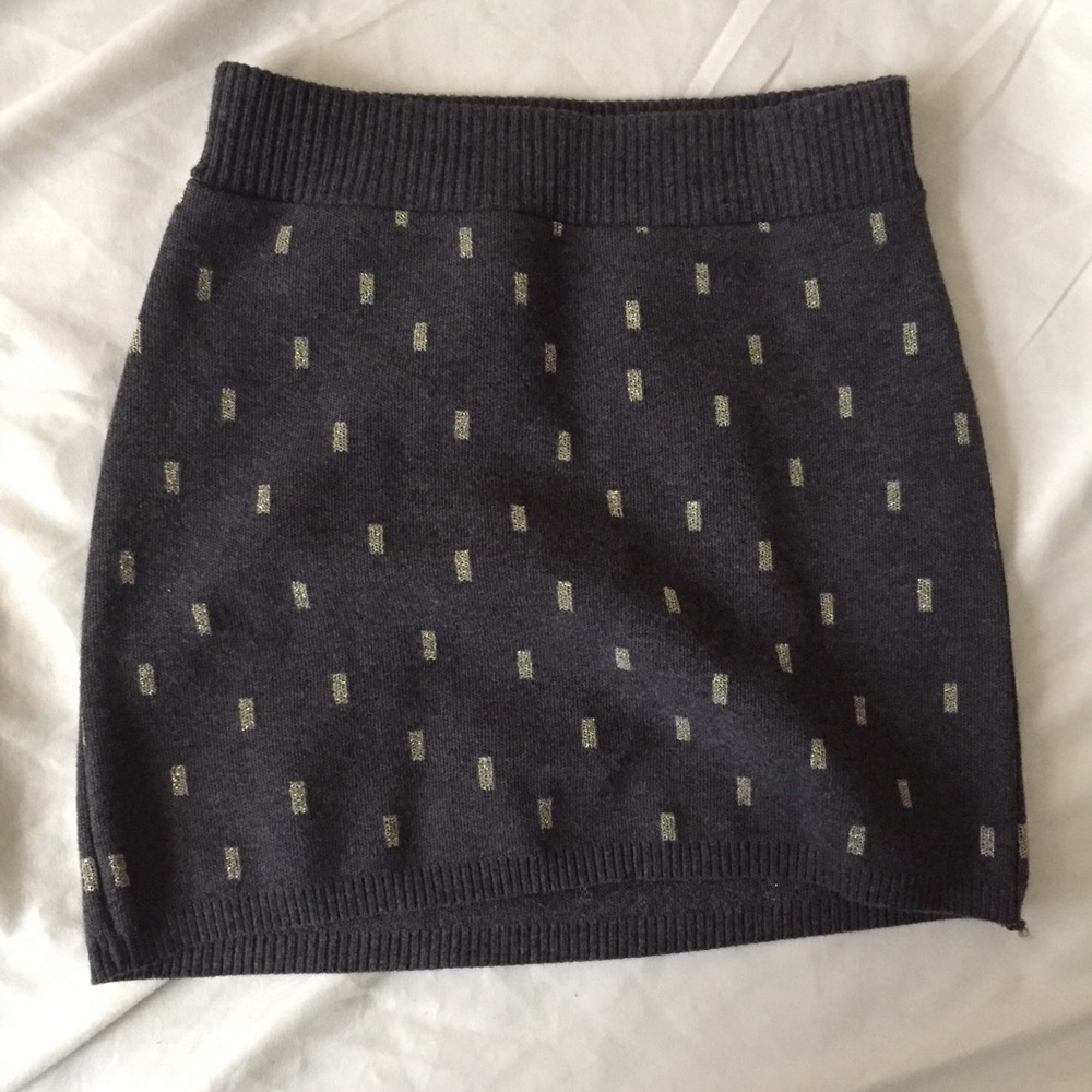 H&M Girls Thick Winter Skirt Size 6-8 Holiday EUC